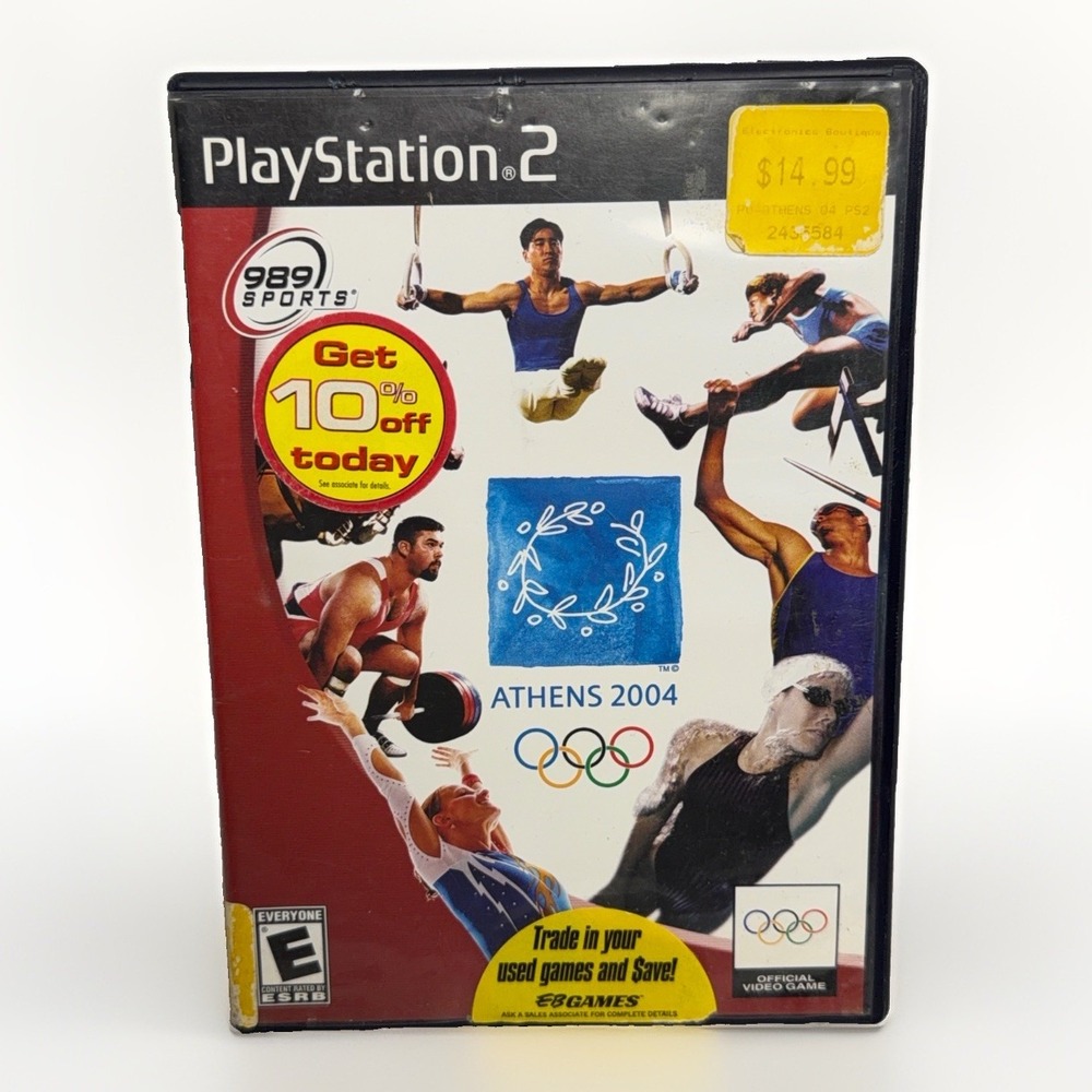 Athens 2004 Official Video Game Olympic Games Sony PlayStation 2 PS2 CIB